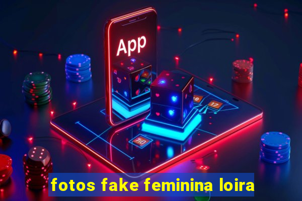 fotos fake feminina loira